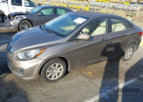 2013 Hyundai Accent Gls из США, поврежденный, VIN KMHCT4AE1DU446576